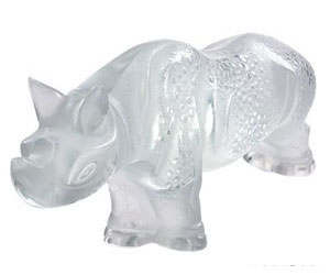 Lalique Crystal - Rhinoceros - Style No: 1173000