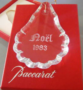 Baccarat Crystal - Christmas Ornaments Annual - Style No: Annual-1983_baccarat_ornament