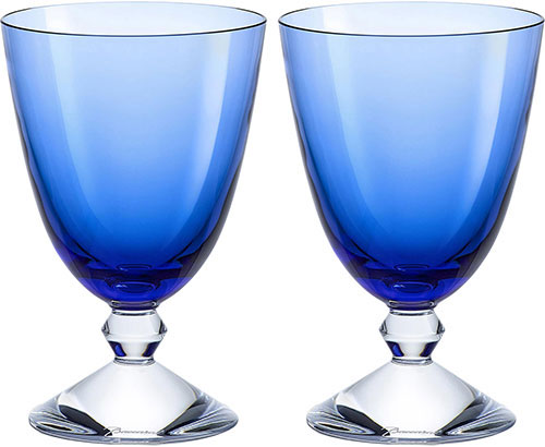 Vega Water Glasses Small Blue Set of 2